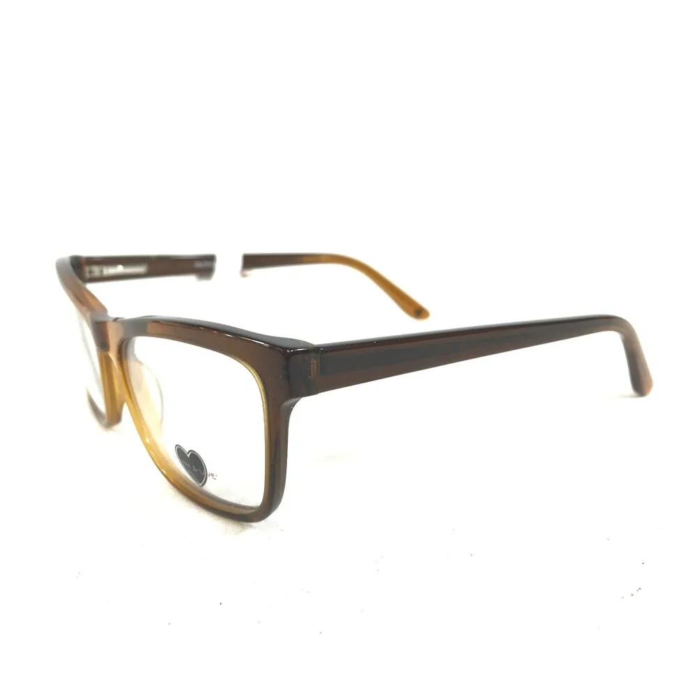 Truth & Love Eyeglasses Frames T & L 12 COL 10 Clear Brown Fade 52-16-135
